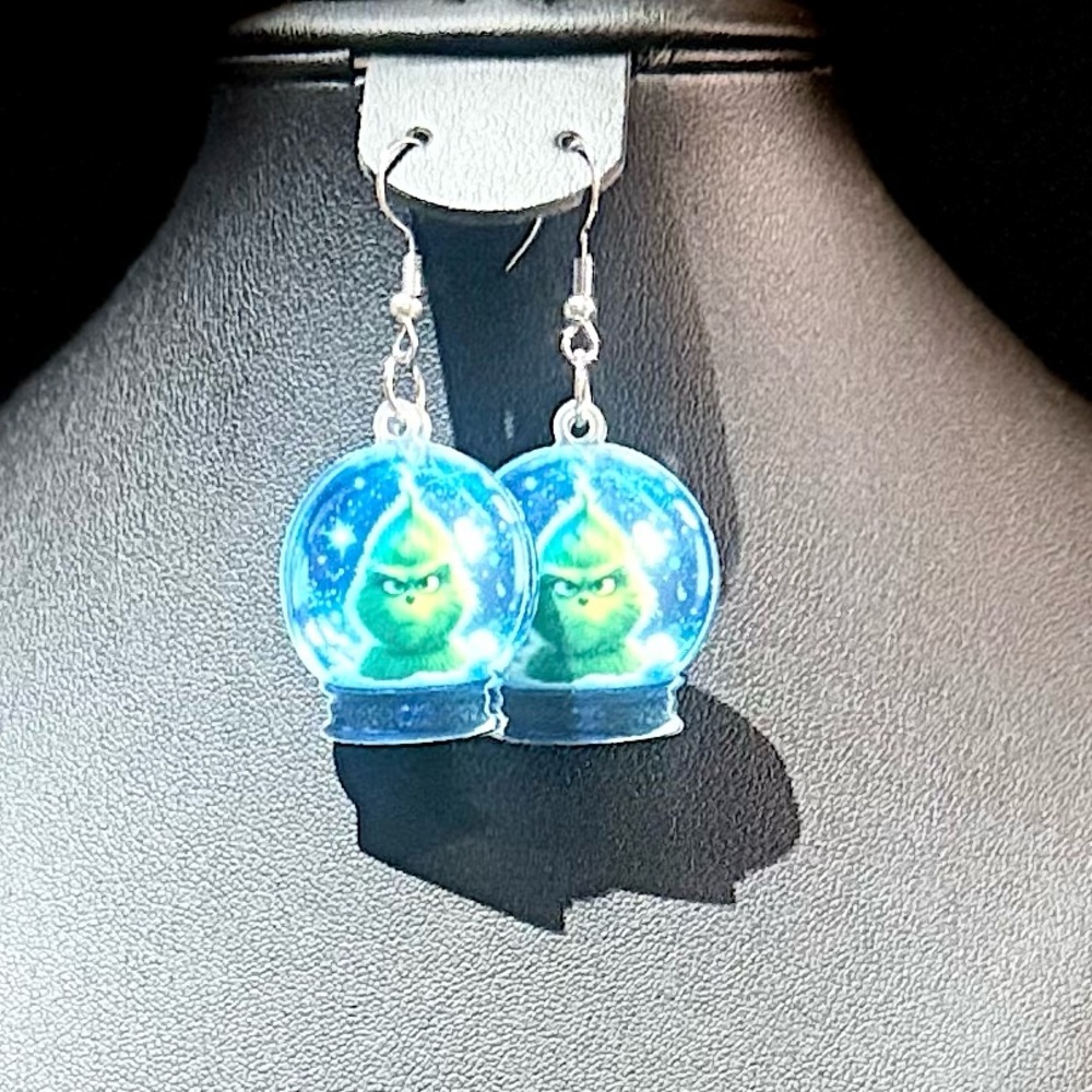 Christmas Grinch Earrings